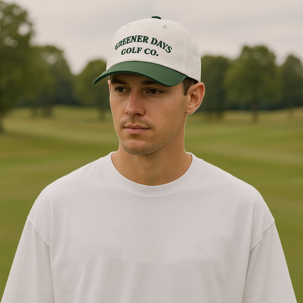 Greener Days Cap - Green & White